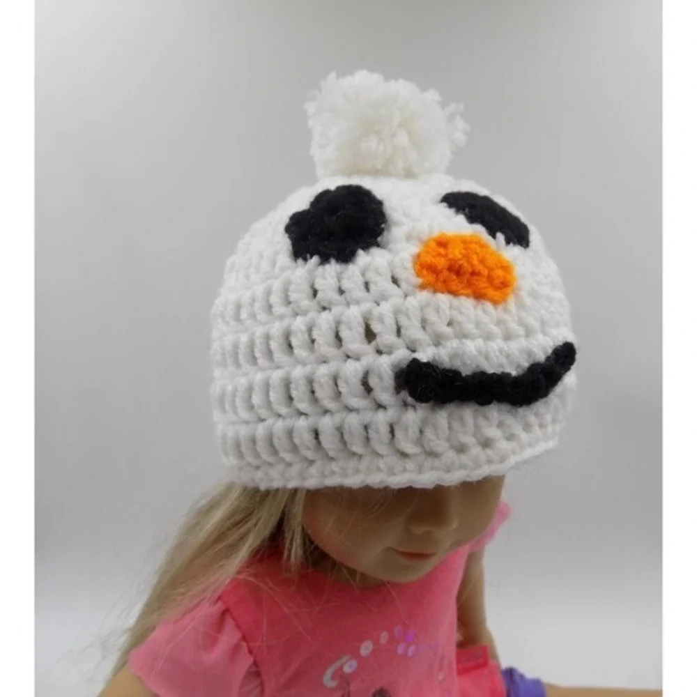 Snowmen Hat and‎ Diaper Cover Set